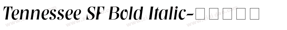 Tennessee SF Bold Italic字体转换